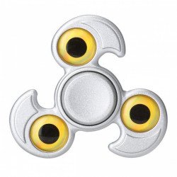 Eagle Design Aluminum Metal Fidget Spinner Stress Reducer Toy for Autism Adult, Child (Silver)